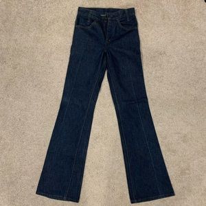 Men’s Levi’s dark wash flared jeans W25 L32